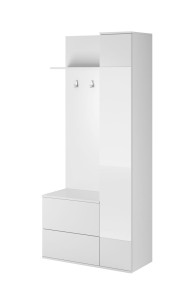 Garderobe Green mit Spiegel weiß