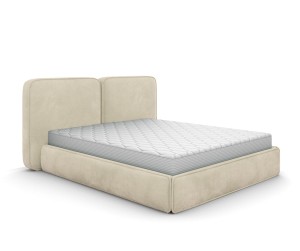 Polsterbett mit Bettkasten Milo 140x200 beige Monolith 04
