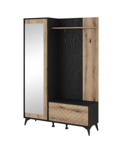 Garderobe Diamond Evoke Eiche + schwarz