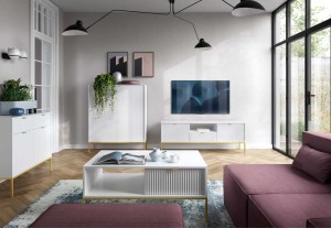 Wohnzimmer-Set Nova weiß