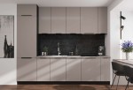 Küchenmöbel-Set Kochzeile Arona Cashmere 280cm mit Arbeitsplatte