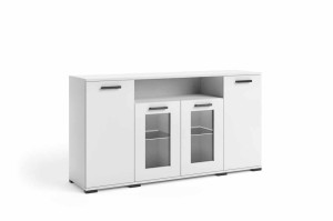 Kommode Vitrine 160 cm Futura F3 weiß