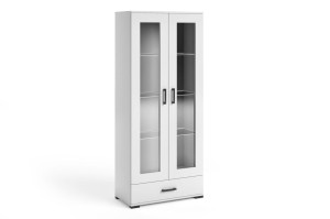 Vitrine 80 cm Futura F8 weiß