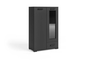 Hochkommode 80 cm Futura F4 schwarz