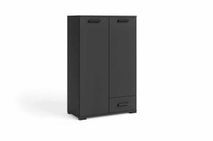 Hochkommode 80 cm Futura F4 schwarz