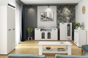 Wohnzimmer-Set "A" Futura weiß