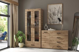 Wohnzimmer-Set "C" Futura Eiche Artisan