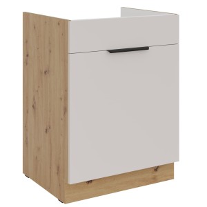 Spülenschrank Solea Cashmere 60 ZL 1S BB  mit Auszug