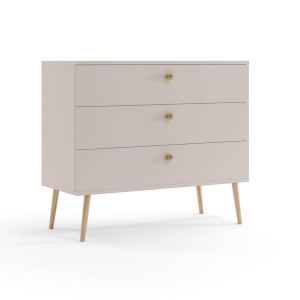Kommode Bolea 3S 100 cm mit Schubladen - kaschmir