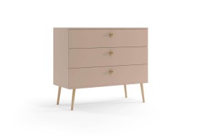 Kommode Bolea 3S 100 cm mit Schubladen - Macchiato
