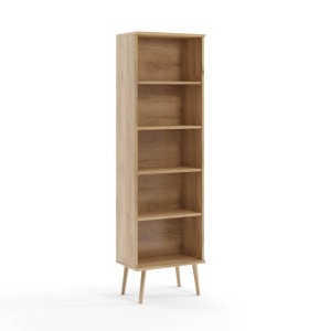 Regal Bolea 46 cm auf Holzbeinen - Eiche Craft Gold