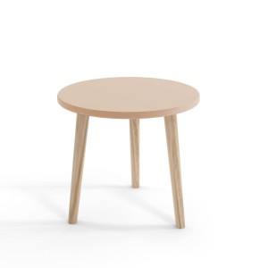Kafeetisch Bolea 67 cm auf Holzbeinen - Macchiato