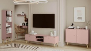 Wohnzimmer-Set Bolea"A" - Rosa