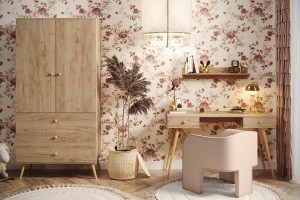 Wohnzimmer-Set Bolea "C" - Eiche Craft Gold