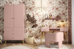 Wohnzimmer-Set Bolea "C" - Rosa