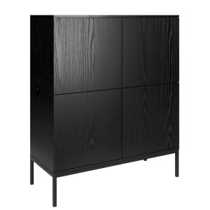 Kommode Indura 4D 100 cm - schwarz