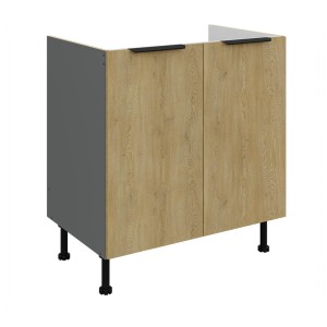 Spülenunterschrank Cremona Anthrazit 80 ZL 2F BB