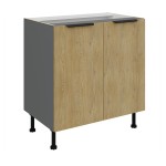 Unterschrank Cremona Anthrazit 80 D 2F BB