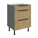 Unterschrank Cremona Anthrazit 60 D 3S BB
