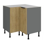 Eckunterschrank Cremona Anthrazit 90x90 DN 2F BB (90°)