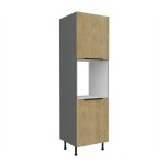 Backofenumbauschrank Cremona Anthrazit 60 DP-215 2F