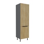 Kühl- Gefrierumbauschrank Cremona Anthrazit 60 LO-215 2F