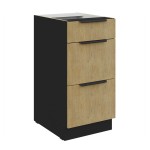 Unterschrank Cremona schwarz 40 D 3S BB