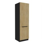 Hochschrank Cremona schwarz 60 DK-210 2F