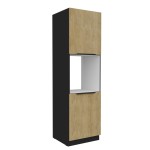 Backofenumbauschrank Cremona schwarz 60 DP-210 2F