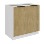 Unterschrank Cremona weiß 80 D 2F BB