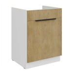 Spülenunterschrank Cremona weiß 60 ZL 1S BB mit Auszug