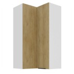 Eck-Hängeschrank Cremona weiß 60x60 GN-108 2F (90°)