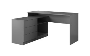 Eck-Schreibtisch Teo graphit