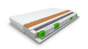 Federkernmatratze Kokos+Polstermatte T25 H3/H2