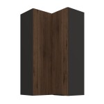 Eck-Hängeschrank Monza nussbaum 60x60 GN-108 2F (90°)