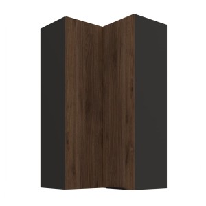 Eck-Hängeschrank Monza nussbaum 60x60 GN-108 2F (90°)