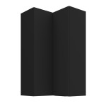 Eck-Hängeschrank Siena schwarz 60x60 GN-108 2F (90°)