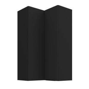 Eck-Hängeschrank Siena schwarz 60x60 GN-108 2F (90°)