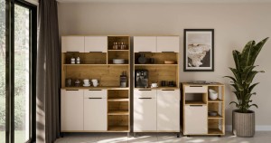 Buffet-Set "A" Küchenkredenz Solea Cashmere