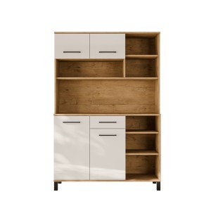  Buffet 120 cm Küchenkredenz Vigo weiß hochglanz