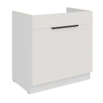 Spülenunterschrank Aria weiß/weiß 80 ZL 1S BB mit Auszug