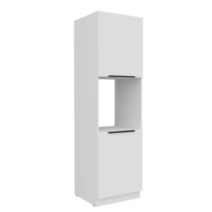 Backofenumbauschrank Aria weiß/weiß 60 DP-210 2F