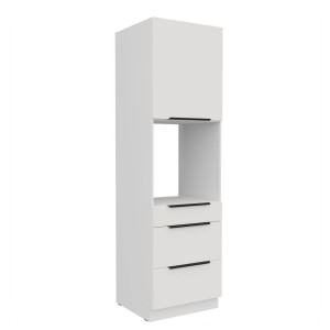 Backofenumbauschrank Aria weiß/weiß 60 DPS-210 3S 1F