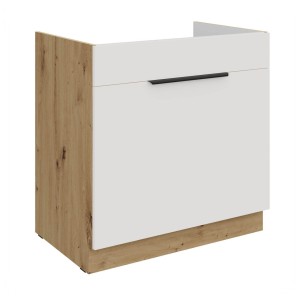 Spülenunterschrank Aria weiß/artisan 80 ZL 1S BB