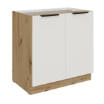 Unterschrank Aria weiß/artisan 80 D 2F BB