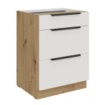 Unterschrank Aria weiß/artisan 60 D 3S BB