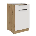 Unterschrank Aria weiß/artisan 50 D 1F 1S BB