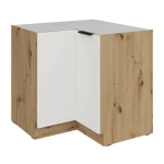 Eckunterschrank Aria weiß/artisan 90x90 DN 2F BB