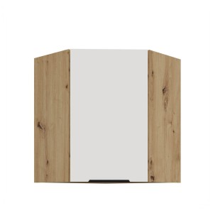 Eck-Hängeschrank Aria weiß/artisan 60x60 GN-72 1F (45°)