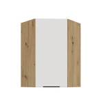Eck-Hängeschrank Aria weiß/artisan 60x60 GN-90 1F (45°)